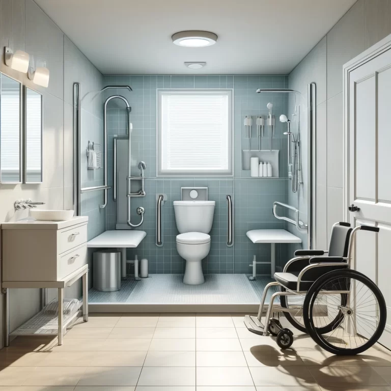 What are the requirements for a disabled toilet in the UK